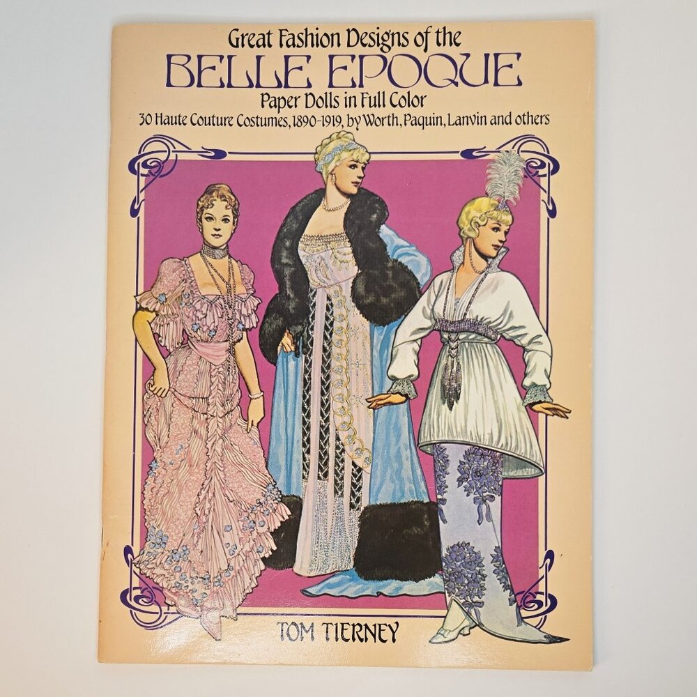 Rare 1982 Tom Tierney: Great Fashion Designs of the Belle Époque | First Edition